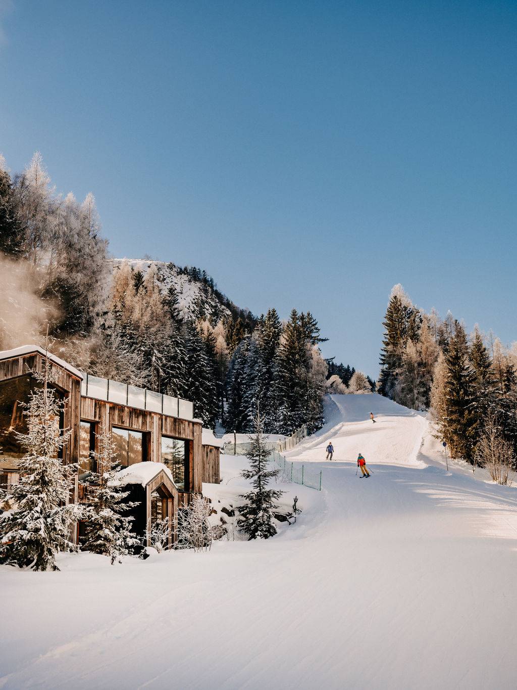 Ski in, ski out - Skipiste geht direkt am Hotel vorbei