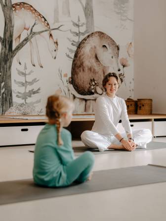 Yoga session for children