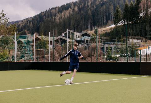 Playing soccer at the Forsthofgut