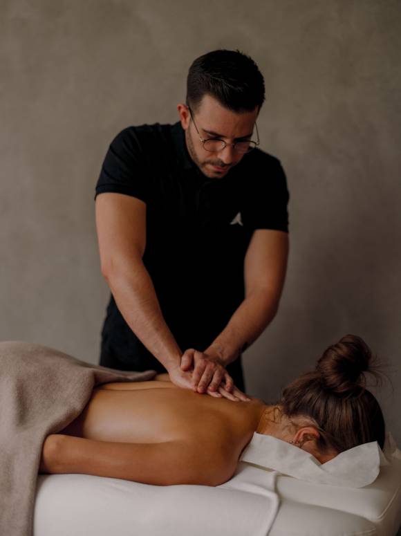 Woman at a massage